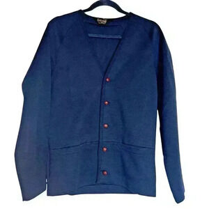 Vintage Silverdale Sz 36 New Zealand Wool Cardigan Grandma Cozy Dark Academia
